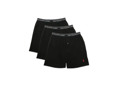 Polo Ralph Lauren Knit Boxers 3 Pack "Black"