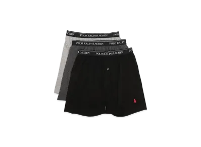 Polo Ralph Lauren Knit Boxers 3 Pack "Heather/Madison/Black"