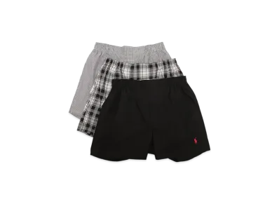 Polo Ralph Lauren Trunks 3 Pack "Stripe/Plaid/Black"