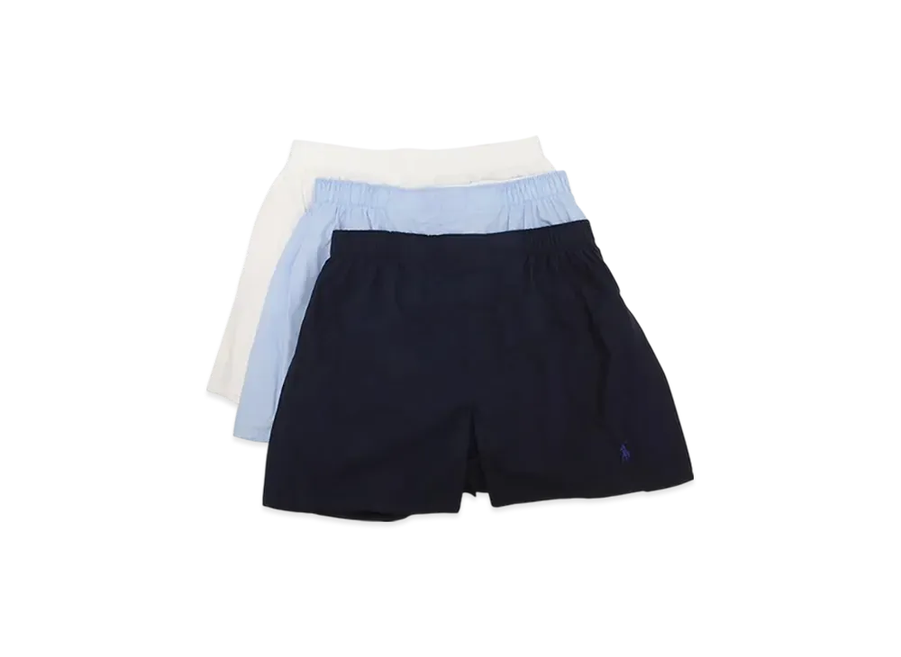 Polo Ralph Lauren Trunks 3 Pack "White/Blue/Navy"
