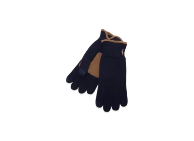 Polo Ralph Lauren Classic Lux Merino Touch Glove "Navy/Brown"