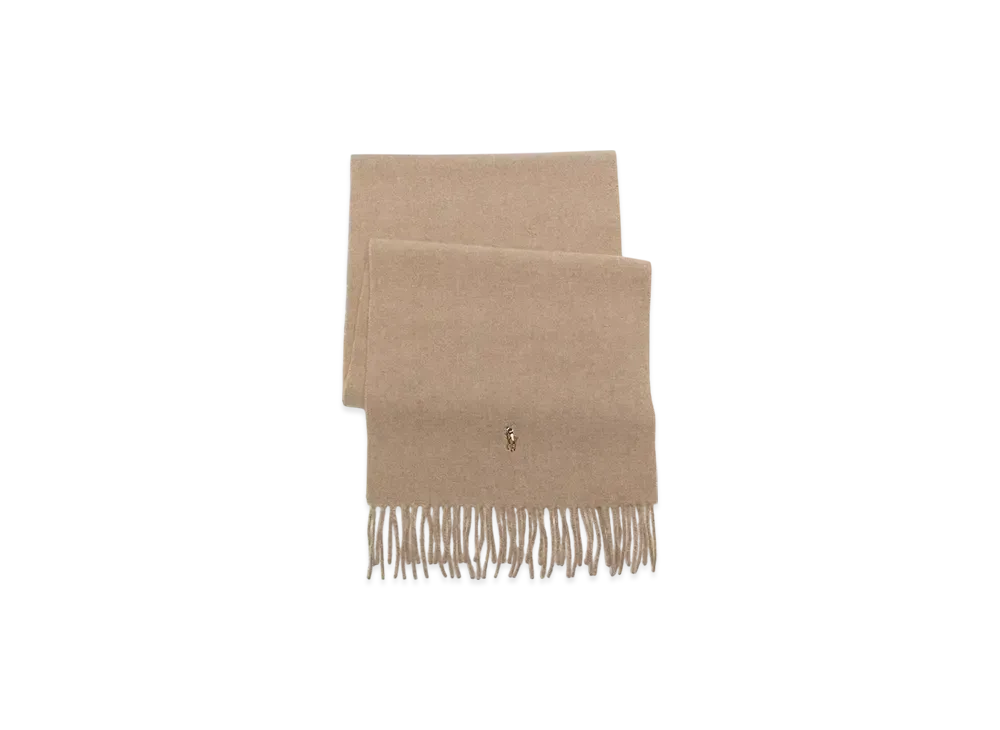 Polo Ralph Lauren Signature Italian Virgin Wool Scarf "Brown"