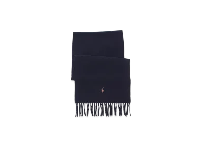 Polo Ralph Lauren Signature Italian Virgin Wool Scarf "Navy"