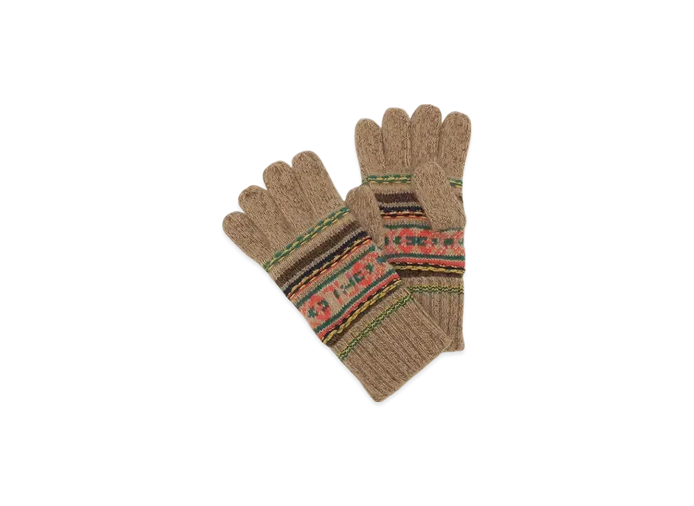Polo Ralph Lauren Textured Pattern Glove "Brown"