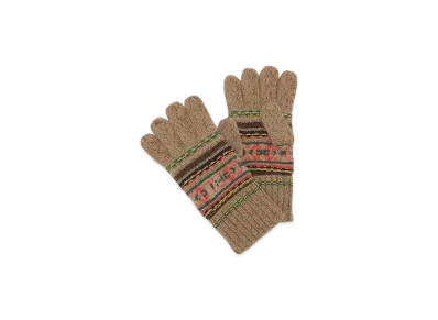 Polo Ralph Lauren Textured Pattern Glove "Brown"
