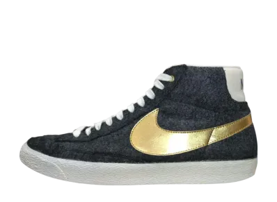 BEAMS Exclusive Nike Blazer Mid PRM Vintage QS "Dark Obsidian/Gold"