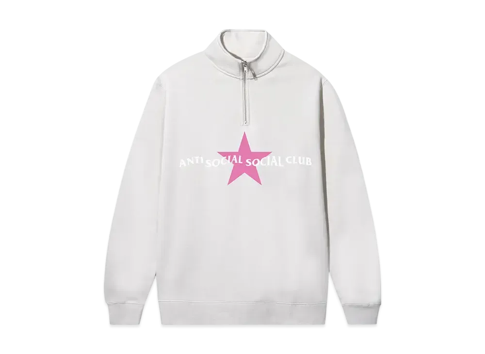 ANTI SOCIAL SOCIAL CLUB Lounge Quarter Zip "Bone"