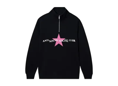 ANTI SOCIAL SOCIAL CLUB Lounge Quarter Zip "Black"