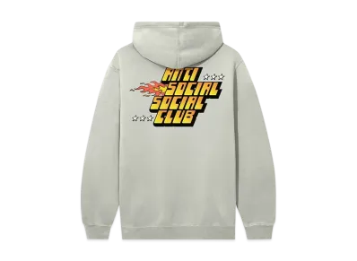 ANTI SOCIAL SOCIAL CLUB Flames Hoodie "Dusty Sage"