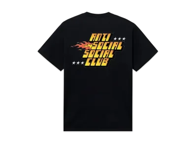 ANTI SOCIAL SOCIAL CLUB Flames Tee "Black"
