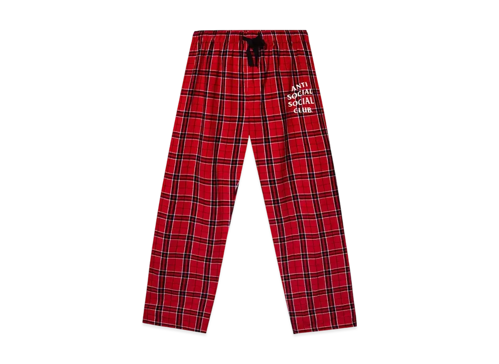 ANTI SOCIAL SOCIAL CLUB Baggy Pajama Pant "New Red"