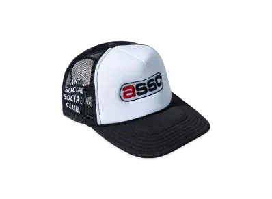 ANTI SOCIAL SOCIAL CLUB Race Logo Trucker Hat "Black/White"