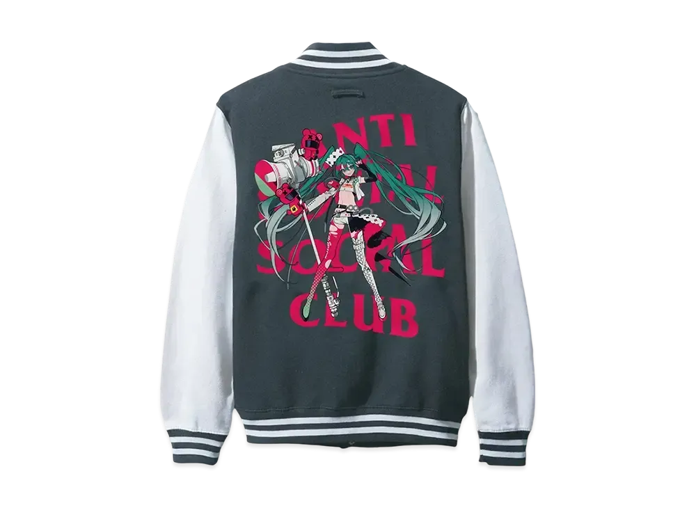 ANTI SOCIAL SOCIAL CLUB x Goodsmile Racing Varsity Jacket "Black"