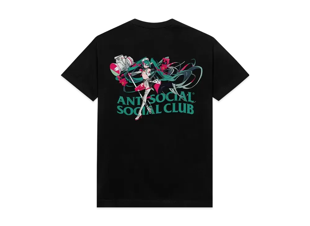 ANTI SOCIAL SOCIAL CLUB x Goodsmile Racing Cyber Isolation Tee "Black"