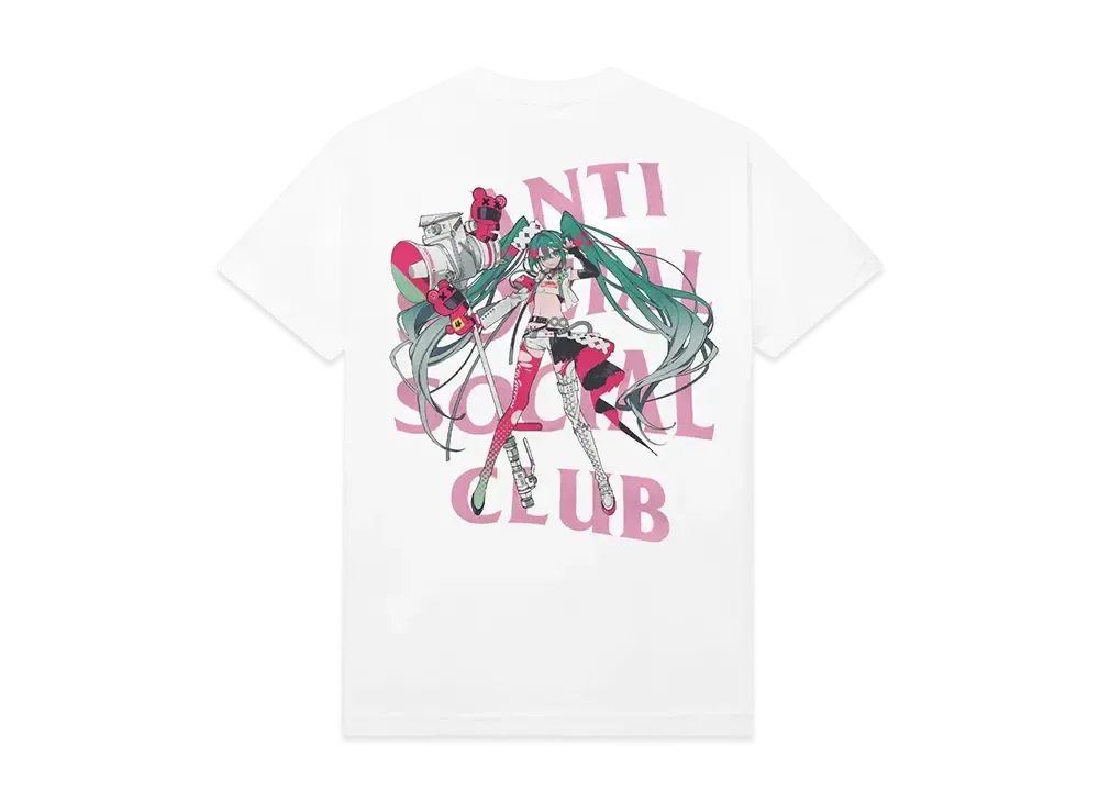 ANTI SOCIAL SOCIAL CLUB x Goodsmile Racing Virtual Echo Tee "White"