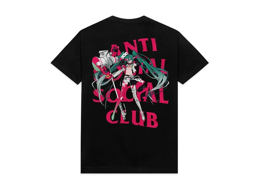 ANTI SOCIAL SOCIAL CLUB x Goodsmile Racing Virtual Echo Tee "Black"