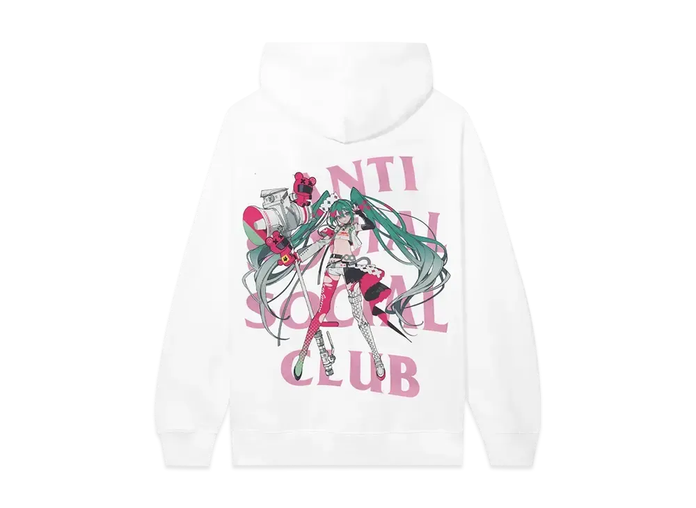 ANTI SOCIAL SOCIAL CLUB x Goodsmile Racing Virtual Echo Hoodie "White"