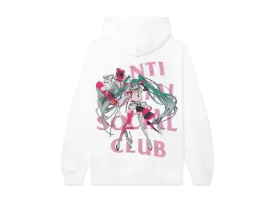 ANTI SOCIAL SOCIAL CLUB x Goodsmile Racing Virtual Echo Hoodie "White"
