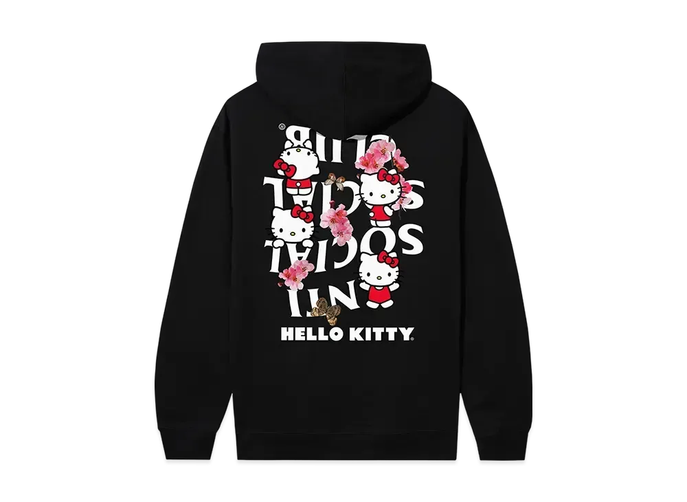 ANTI SOCIAL SOCIAL CLUB x Hello Kitty Spring Sakura Hoodie "Black"