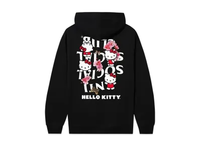 ANTI SOCIAL SOCIAL CLUB x Hello Kitty Spring Sakura Hoodie "Black"