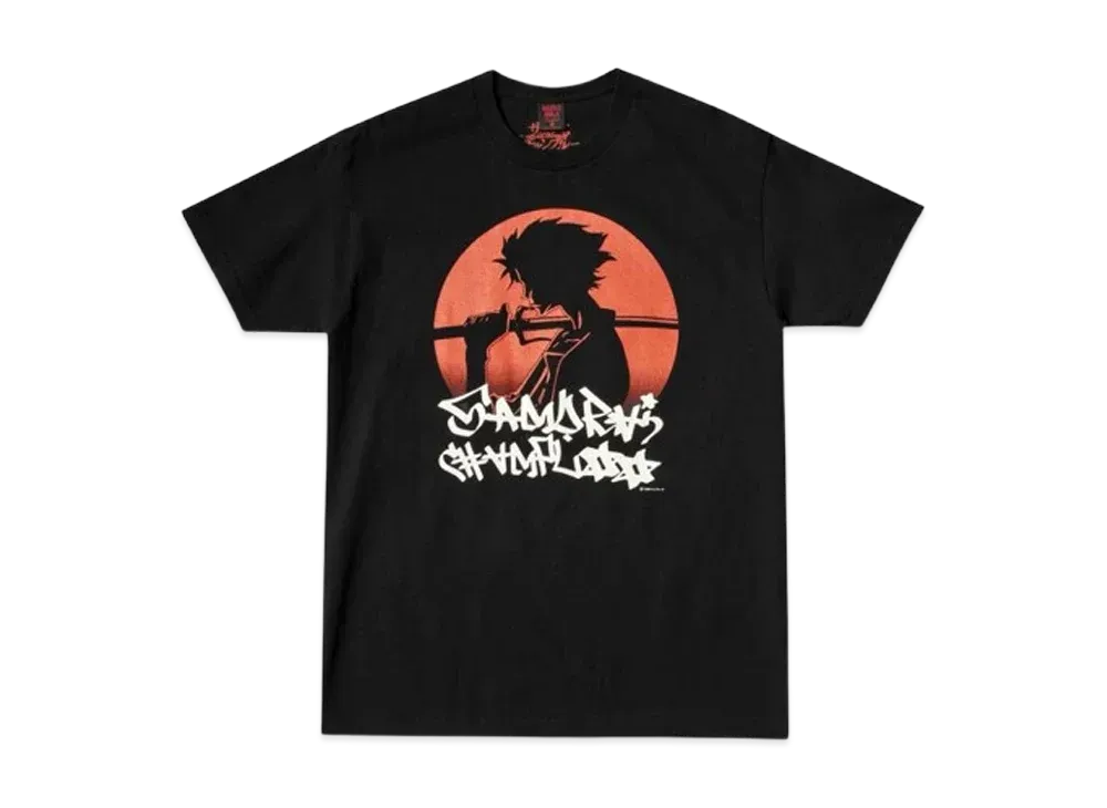 Geeks Rule x SAMURAI CHAMPLOO 15 Silkscreen Printing T Shirt "Black"