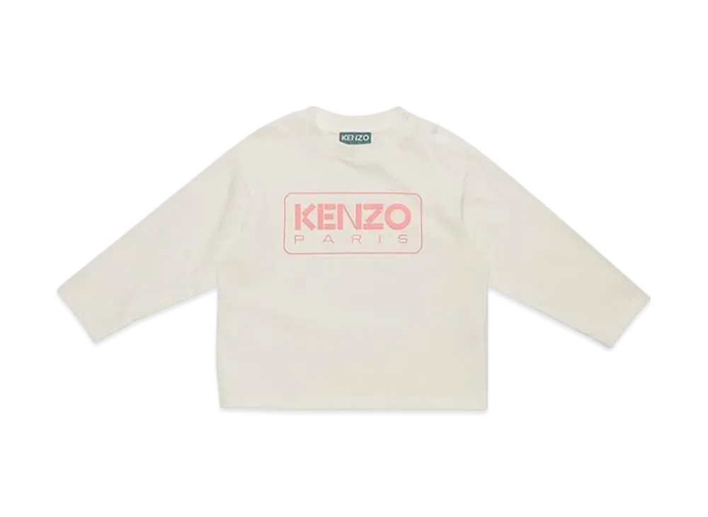 KENZO Kids Essential D3 Long Sleeve T-Shirt "White"