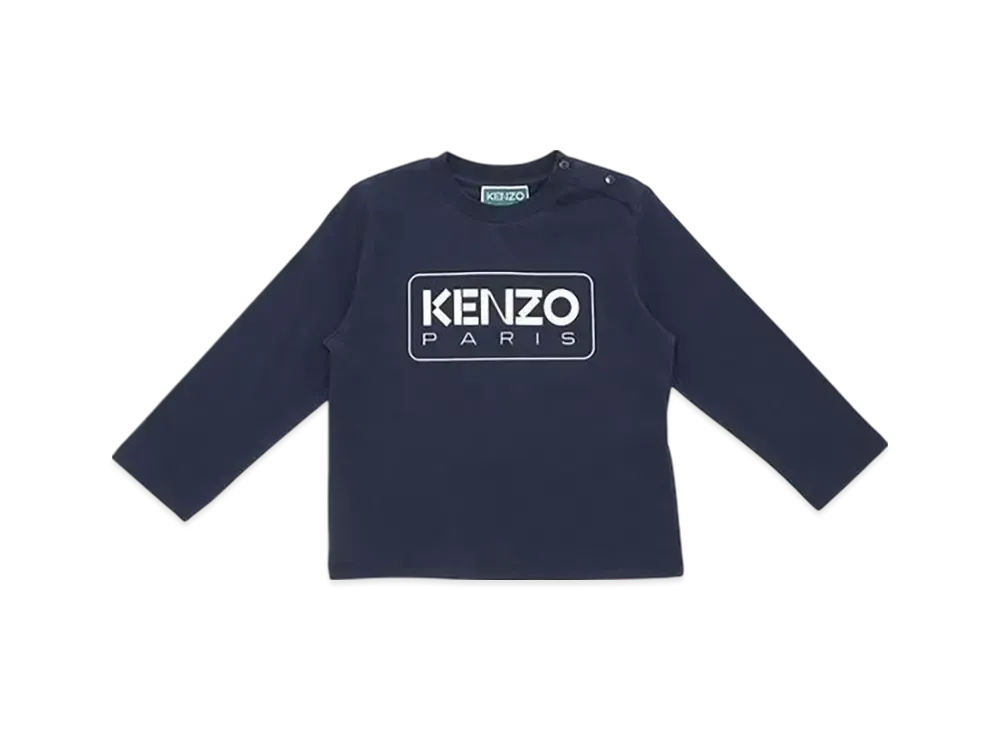 KENZO Kids Essential D3 Long Sleeve T-Shirt "Navy"