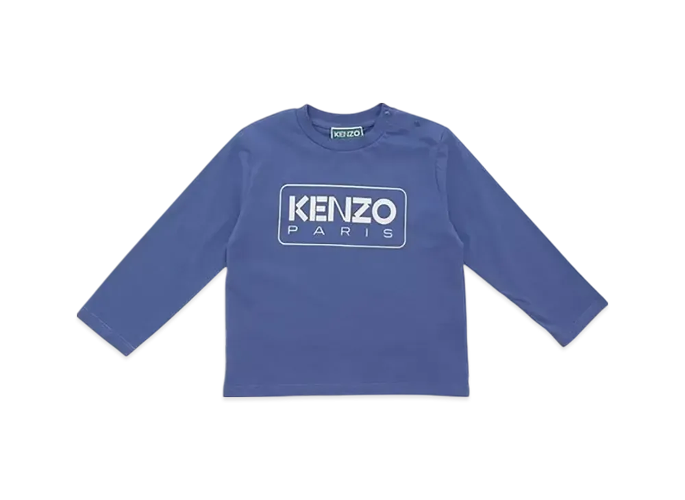 KENZO Kids Essential D3 Long Sleeve T-Shirt "Blue"