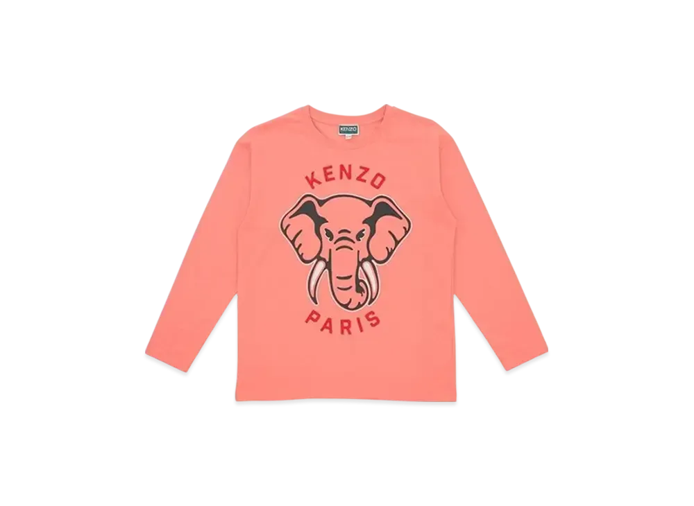KENZO Kids Elephant Logo Print T-shirt "Pink"