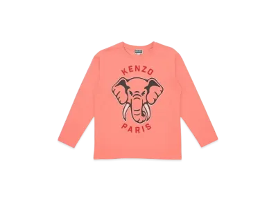 KENZO Kids Elephant Logo Print T-shirt "Pink"
