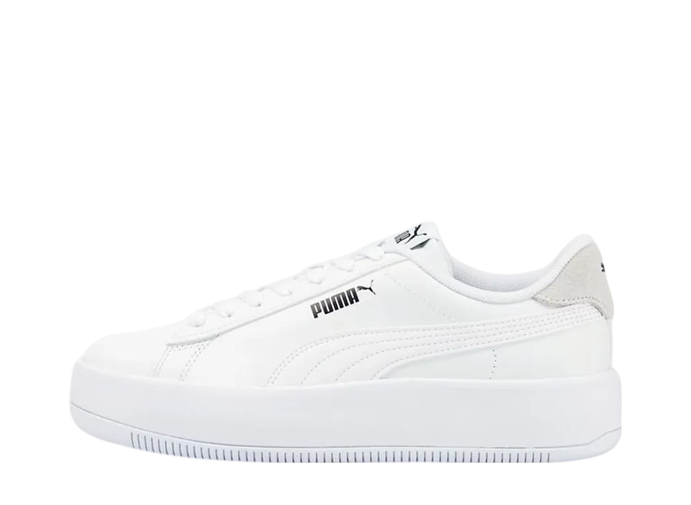 Puma Women's Lily Platform Leather "Puma White/Puma White/Puma Black"