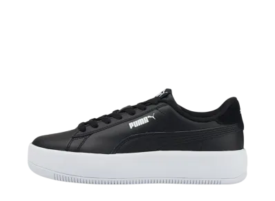 Puma Women's Lily Platform Leather "Puma Black/Puma Black/Puma White"