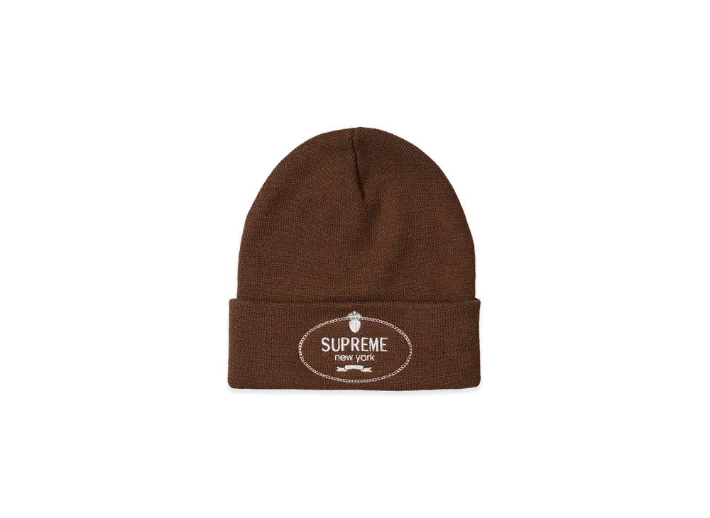 Supreme Crest Beanie "Brown"