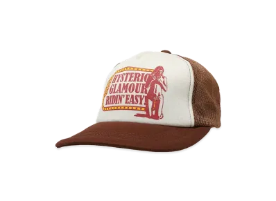 HYSTERIC GLAMOUR Ridin'Easy Mesh Cap "Brown"