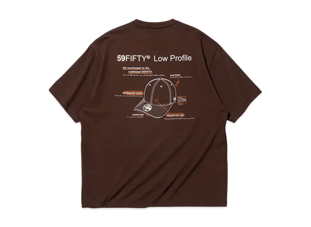NEW ERA Short Sleeve Performance T-Shirt 59Fifty Day Memorial Collection LP 59Fifty "Brown"