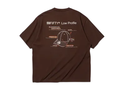 NEW ERA Short Sleeve Performance T-Shirt 59Fifty Day Memorial Collection LP 59Fifty "Brown"