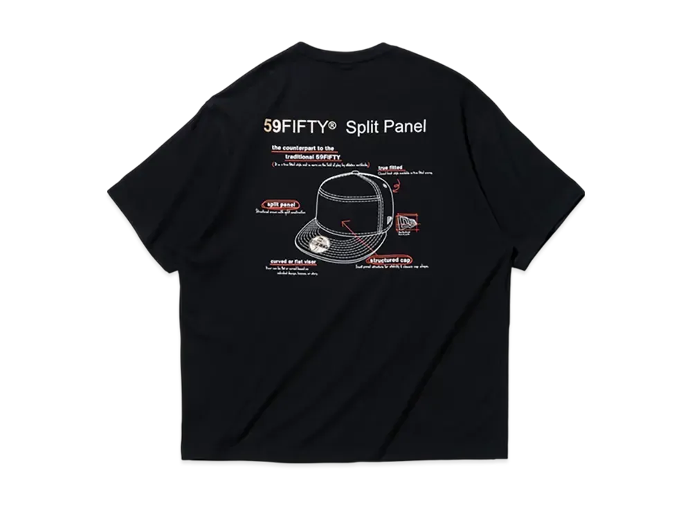 NEW ERA Short Sleeve Performance T-Shirt 59Fifty Day Memorial Collection 59Fifty Split Panel "Black"