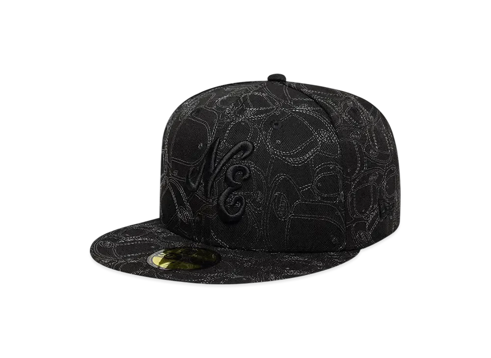 NEW ERA 59Fifty 59Fifty Day Memorial Collection Classic Logo All-Over Embroidery "Black"