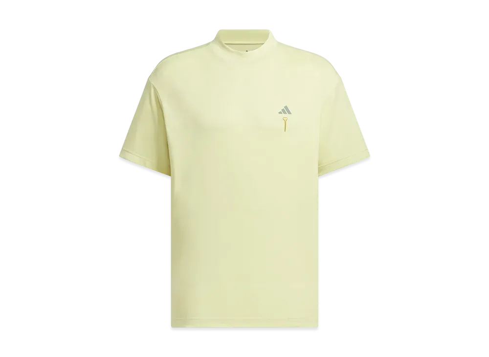 adidas Golf Heat. Rdy Back Graphic Mockneck Short Sleeve T-shirt "Powder Yellow"