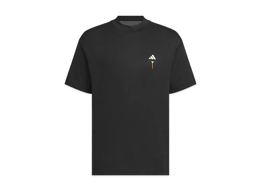 アディダス ゴルフ ヒート. Rdy バックグラフィック モックネック 半袖Tシャツ "ブラック"