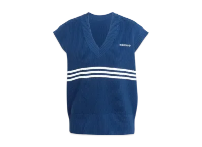 adidas Three Stripes Knit Vest "Night Indigo"