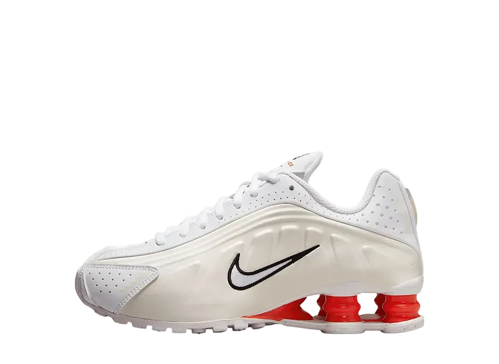 Nike GS Shox R4 "White/Phantom/Picante Red/White"