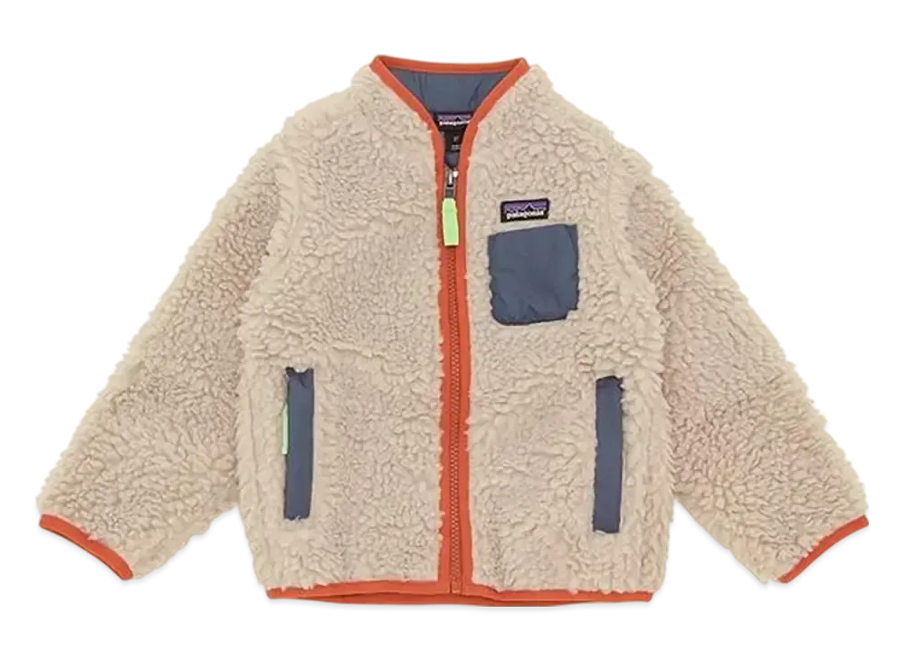 Patagonia Baby Retro X Jacket "Natural Retail Rust"