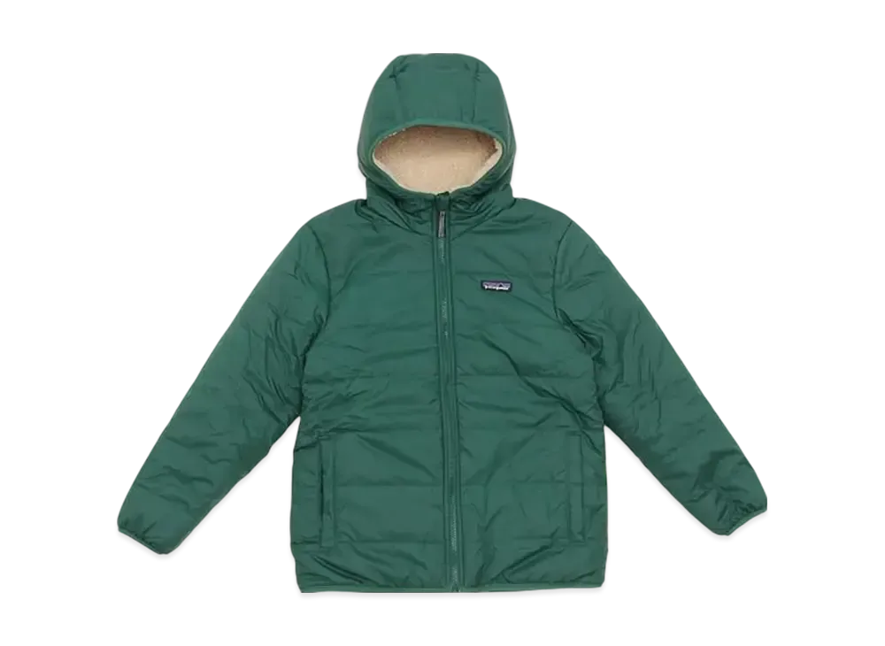 Patagonia Kids Reversible Ready Freddy Hoody "Conifer Green"