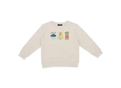 A.P.C. Sweat Happy "Heathered Ecru"