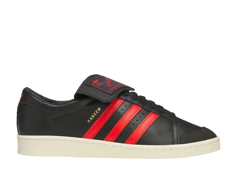 Willy Chavarria × adidas Jabbar Low "Core Black/Core Black/Red"