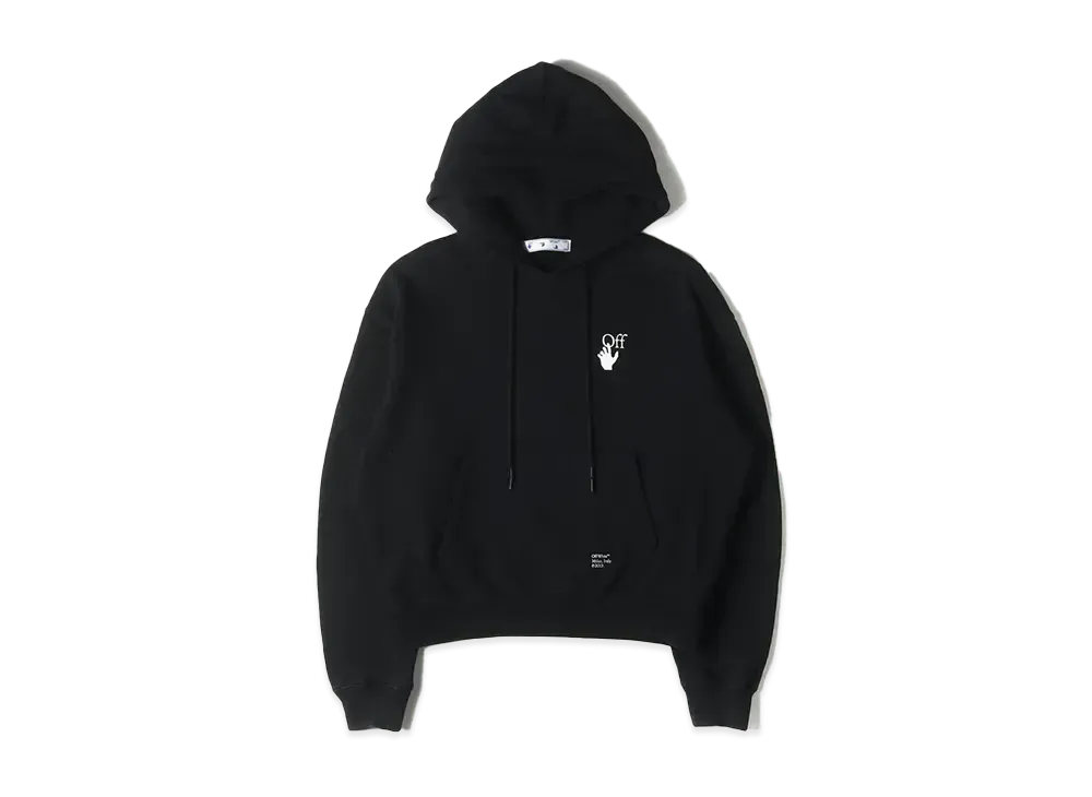 オフホワイト カラヴァッジョ アロー オーバー フーディー "ブラック"