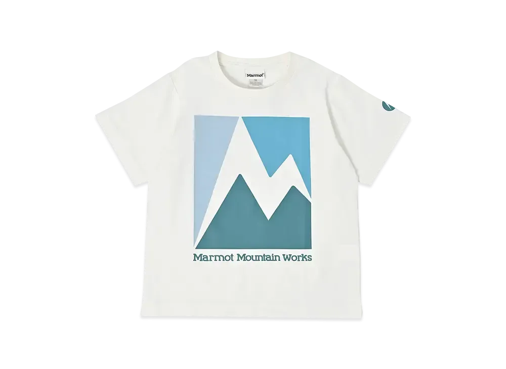 Marmot Kids Crack T-Shirts "White"