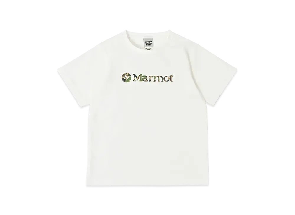 Marmot Kids Camo-Logo T-Shirts "White"