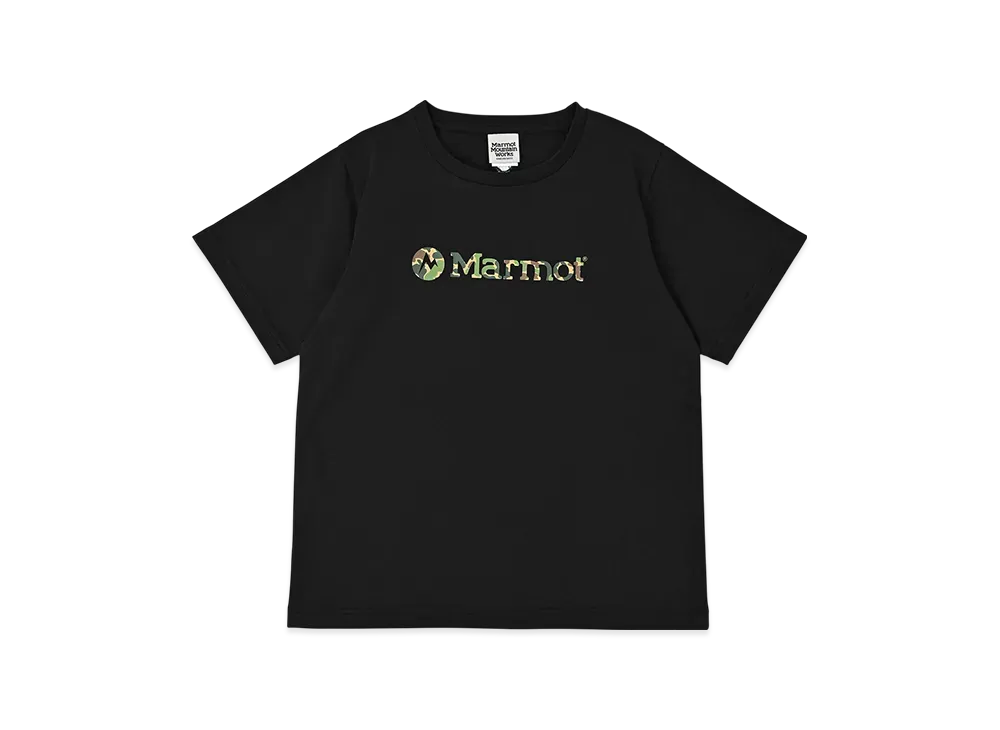 Marmot Kids Camo-Logo T-Shirts "Black"